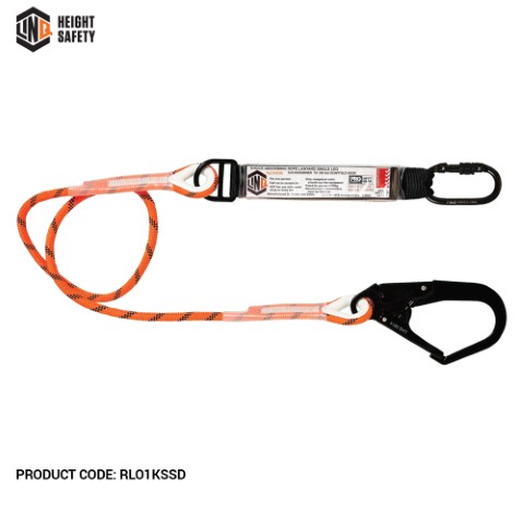 LINQ ROPE LANYARD SNG LEG 1 X SG KARABINER 1 X D.A SCAFF HOOK